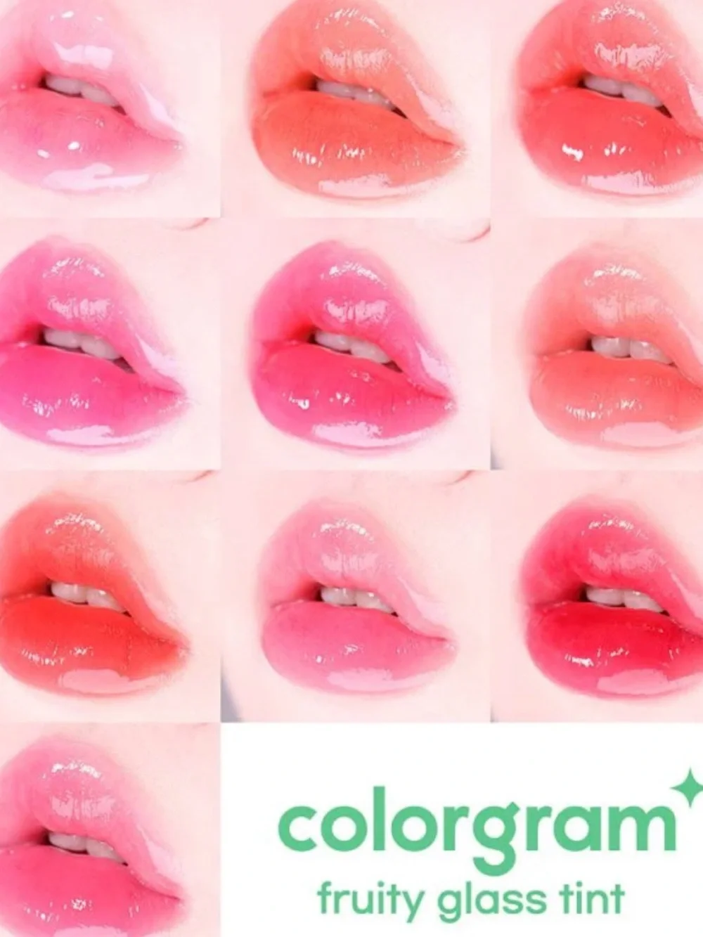 COLORGRAM Fruity Glass Tint- Lip Gloss In -00 PEARL GLOSS Brand New in Box